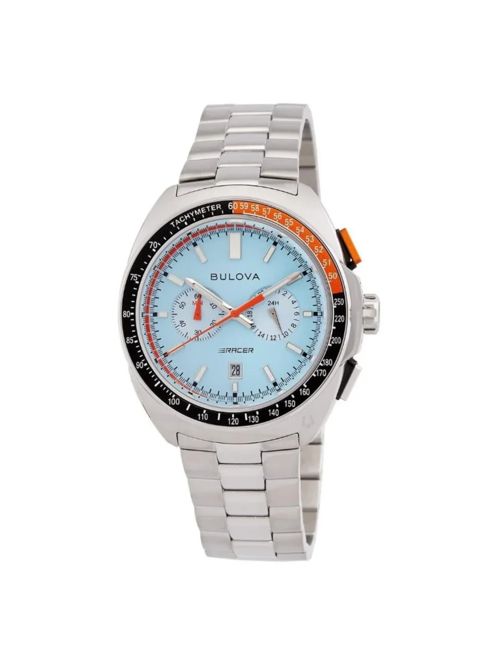 NWT Bulova Racer Chronograph Quartz Blue Dial Men's Watch